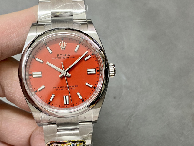 【ROLEX】ロレックス スーパーコピー オイスターパーペチュアル 126000 レッド 36MM【CLEAN工場出品】