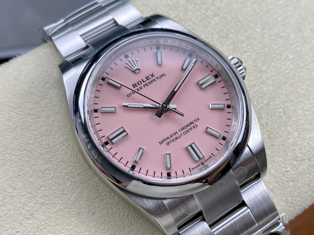 【ROLEX】ロレックス スーパーコピー オイスターパーペチュアル 126000 36MM ピンク【CLEAN工場出品】