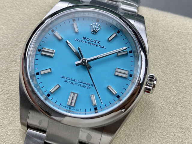 【ROLEX】ロレックス スーパーコピー オイスターパーペチュアル 126000-0007 36MM ターコイズブルー【CLEAN工場出品】