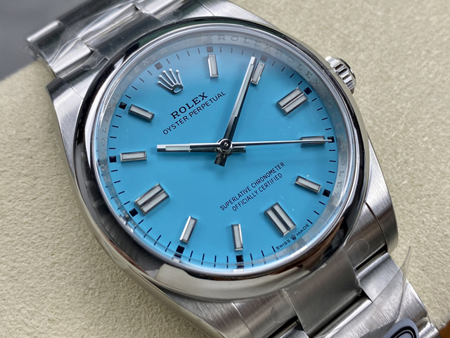【ROLEX】ロレックス スーパーコピー オイスターパーペチュアル 126000-0007 36MM ターコイズブルー【CLEAN工場出品】