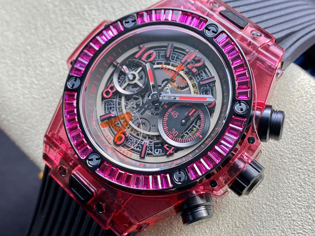 【HB工場出品】ウブロ スーパーコピー HUBLOT ビッグバン ウニコ 411.JR.4901.RT.1902 ピンク 45mm