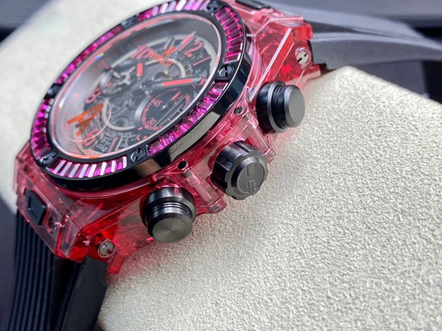 【HB工場出品】ウブロ スーパーコピー HUBLOT ビッグバン ウニコ 411.JR.4901.RT.1902 ピンク 45mm