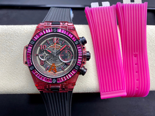 【HB工場出品】ウブロ スーパーコピー HUBLOT ビッグバン ウニコ 411.JR.4901.RT.1902 ピンク 45mm