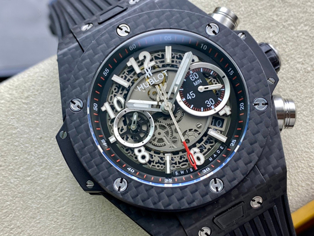 【HB工場出品】ウブロ スーパーコピー HUBLOT ビッグバン ウニコ カーボン 411.QX.1170.RX グレー 45mm