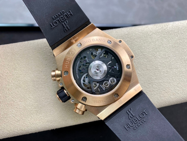 【HB工場出品】ウブロ スーパーコピー HUBLOT ビッグバン ウニコ キングゴールドセラミック 441.OM.1181.RX  グレー 42mm