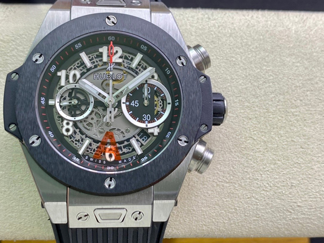 【HB工場出品】ウブロ スーパーコピー HUBLOT ビッグバン ウニコ チタニウムセラミック 441.NM.1170.RX グレー 42mm