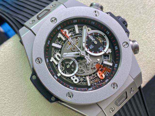 【HB工場出品】ウブロ スーパーコピー HUBLOT ビッグバン ウニコ チタニウム 411.NX.1170.RX グレー 45mm
