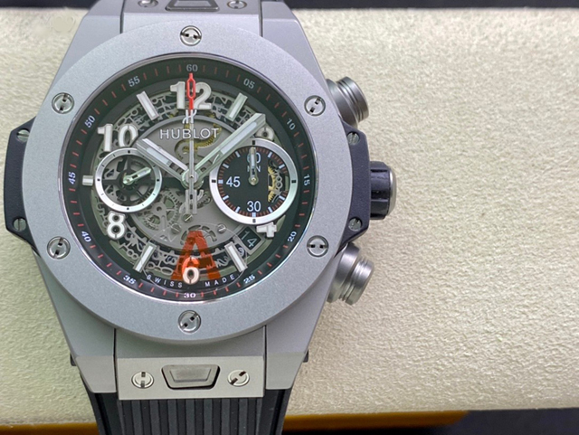 【HB工場出品】ウブロ スーパーコピー HUBLOT ビッグバン ウニコ チタニウム 411.NX.1170.RX グレー 45mm