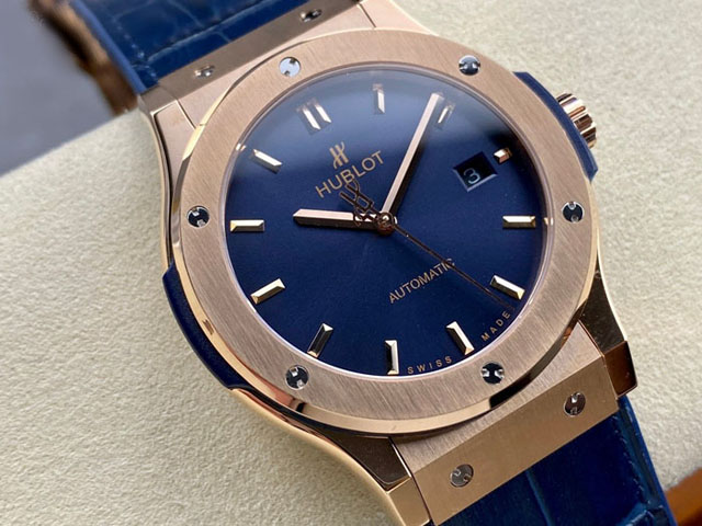 【HB工場出品】ウブロ スーパーコピー HUBLOT クラシックフュージョン キングゴールド 542.OX.7180.LR ブルー 42mm