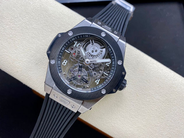 【HB工場出品】ウブロ スーパーコピー HUBLOT  ビッグバン トゥールビヨン シルバーケース 419.CI.0170.RX   45 mm