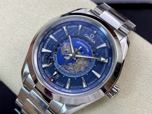 【OMEGA 】オメガ スーパーコピー シーマスターアクアテラGMT ワールドタイマーマスター 220.10.43.22.03.001 【VS工場出品】