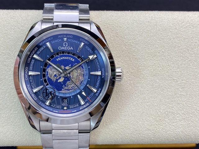 【OMEGA 】オメガ スーパーコピー シーマスターアクアテラGMT ワールドタイマーマスター 220.10.43.22.03.001 【VS工場出品】