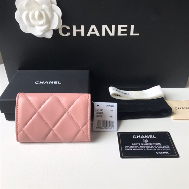 【CHANEL】シャネル 19フラップカードケース ピンク スーパーコピー（AP1790 B07327 NM368）