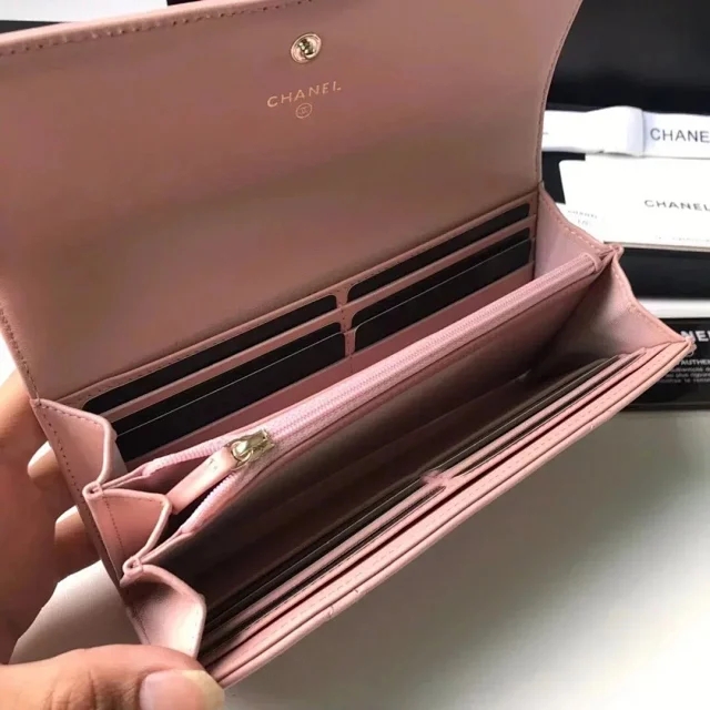 【CHANEL】シャネル 19 ロング フラップ ウォレット ピンク スーパーコピー（AP0955 B04852 NN267）