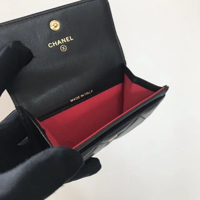 【CHANEL】シャネル 19フラップカードケース ブラック スーパーコピー（AP1790 B04852 94305）