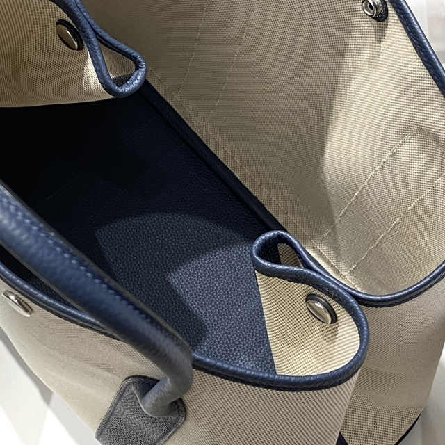 【Hermes】エルメス スーパーコピー ガーデンパーティー49 ボヤージュ トートバッグ インディゴブルー (H085078CKAA)