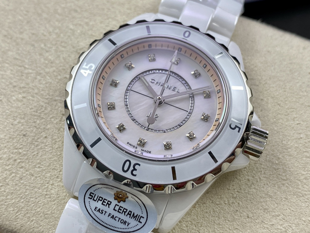 【CHANEL】シャネル スーパーコピー CHANEL J12 H5513 シェル/MOP ピンク マザー オブ パール 33MM【EAST工場出品】