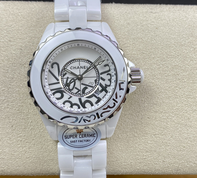 【CHANEL】シャネル スーパーコピー CHANEL J12 H5239 ホワイト グラフィティ 33MM【EAST工場出品】