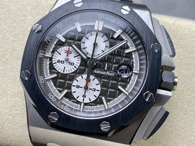 【AUDEMARS PIGUET】オーデマ・ピゲ スーパーコピー ロイヤルオーク オフショア クロノグラフ ブラック 44MM 26400IO.OO.A004CA.01【APF工場出品】