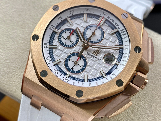 【AUDEMARS PIGUET】オーデマ・ピゲ スーパーコピー ロイヤルオーク オフショアクロノ ホワイトパンダプレート 44MM 26408OR.OO.A010CA.01【APF工場出品】