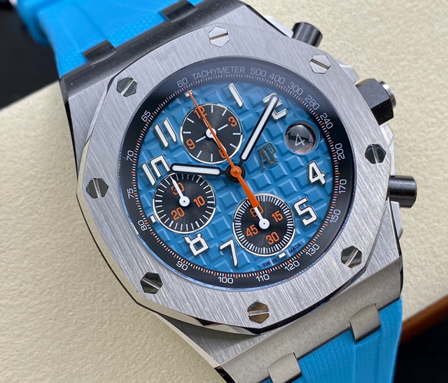 【AUDEMARS PIGUET】オーデマ・ピゲ スーパーコピー ロイヤル オーク オフショア クロノグラフ ブルー 42MM 26238ST.OO.A340CA.01【APF工場出品】