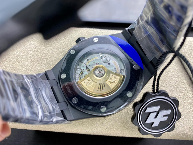 【AUDEMARS PIGUET】オーデマ・ピゲ スーパーコピー ロイヤルオーク DLC ブラック 41MM 15400【ZF工場出品】