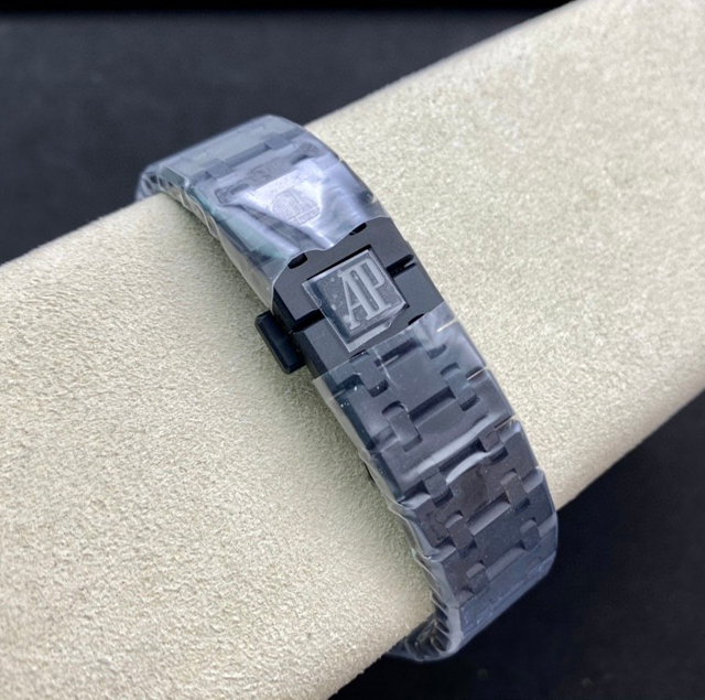 【AUDEMARS PIGUET】オーデマ・ピゲ スーパーコピー ロイヤルオーク DLC グレー 41MM 15400【ZF工場出品】