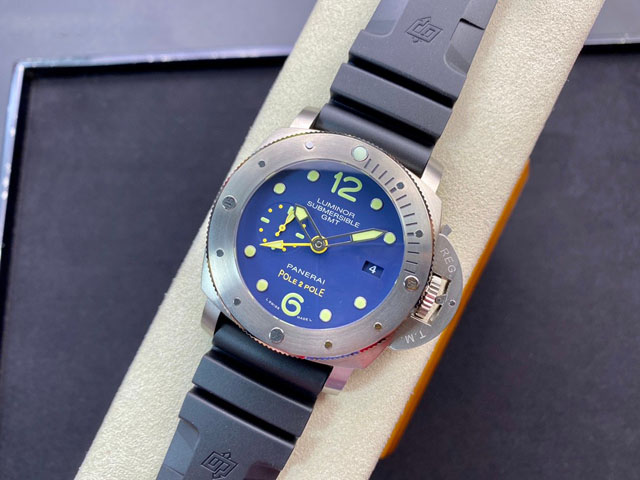 【OFFICINE PANERAI】パネライ スーパーコピー ルミノール サブマーシブル 1950 3デイズGMT オートマティック チタニオPAM00719 47mm【VS工場出品】