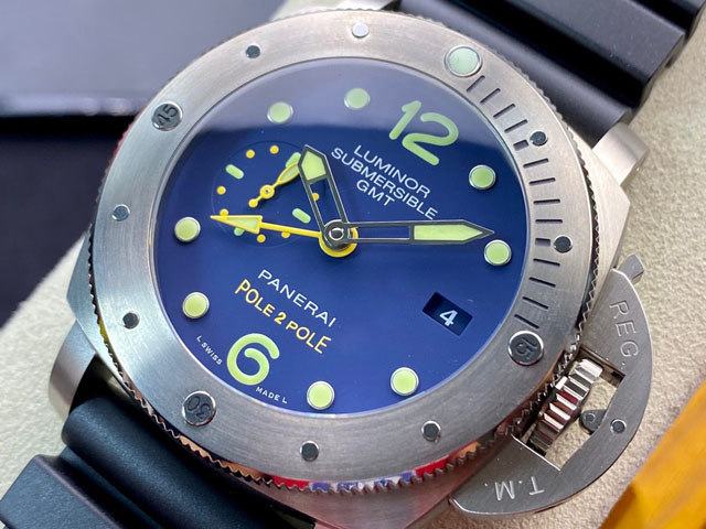 【OFFICINE PANERAI】パネライ スーパーコピー ルミノール サブマーシブル 1950 3デイズGMT オートマティック チタニオPAM00719 47mm【VS工場出品】