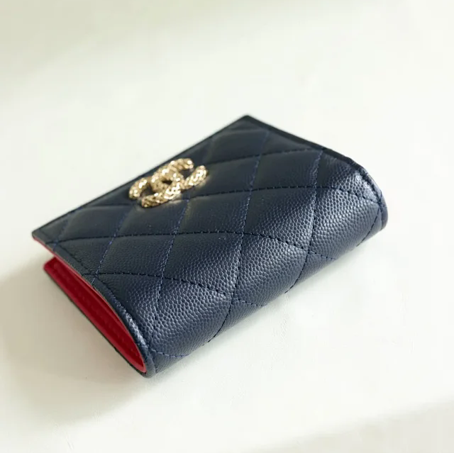 【CHANEL】シャネル スーパーコピー 24ss 二折 ウォレット ブラック（AP3055）