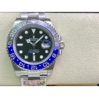 【ROLEX】ロレックス スーパーコピー GMTマスター II 126710BLNR-0003 ブルーブラック オイスターブレスレット【CLEAN工場出品】