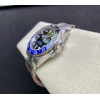 【ROLEX】ロレックス スーパーコピー GMTマスター II 126710BLNR-0003 ブルーブラック オイスターブレスレット【CLEAN工場出品】