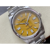 【ROLEX】ロレックス スーパーコピー オイスターパーペチュアル 124300 イエロー 41MM【CLEAN工場出品】