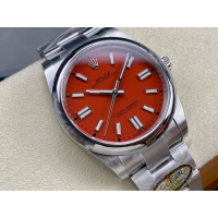 【ROLEX】ロレックス スーパーコピー オイスターパーペチュアル 124300 レッド 41MM【CLEAN工場出品】