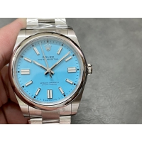 【ROLEX】ロレックス スーパーコピー オイスターパーペチュアル 124300 ターコイズブルー 41MM【CLEAN工場出品】
