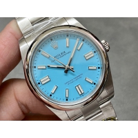 【ROLEX】ロレックス スーパーコピー オイスターパーペチュアル 124300 ターコイズブルー 41MM【CLEAN工場出品】