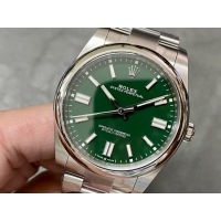 【ROLEX】ロレックス スーパーコピー オイスターパーペチュアル 124300 グリーン 41MM【CLEAN工場出品】