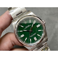【ROLEX】ロレックス スーパーコピー オイスターパーペチュアル 124300 グリーン 41MM【CLEAN工場出品】