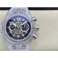 【HB工場出品】ウブロ スーパーコピー HUBLOT ビッグバン 透明な時計 441.JX.4802.RT 42mm