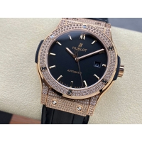 【HB工場出品】ウブロ スーパーコピー HUBLOT クラシックフュージョン ダイヤモンド 542.OX.1181.LR.1704 ブラック 42mm