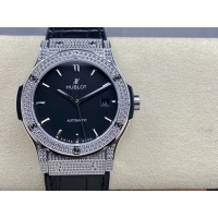 【HB工場出品】ウブロ スーパーコピー HUBLOT クラシックフュージョン ダイヤモンド 542.NX.1171.LR.1704 ブラック  42mm