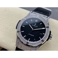 【HB工場出品】ウブロ スーパーコピー HUBLOT クラシックフュージョン ダイヤモンド 542.NX.1171.LR.1704 ブラック  42mm