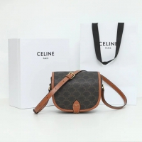 【CELINE】セリーヌ スーパーコピー トリオンフ キャンバス ミディアム フォルコ バッグ タン（191502BZJ.04LU）
