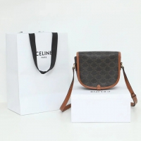 【CELINE】セリーヌ スーパーコピー トリオンフ キャンバス ミディアム フォルコ バッグ タン（191502BZJ.04LU）
