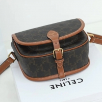 【CELINE】セリーヌ スーパーコピー トリオンフ キャンバス ミディアム フォルコ バッグ タン（191502BZJ.04LU）