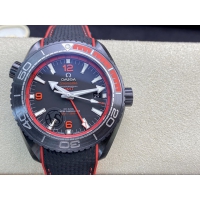 【OMEGA 】オメガ スーパーコピー シーマスター プラネットオーシャン マスタークロノメーターGMT ディープブラック 215.92.46.22.01.003【VS工場出品】