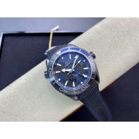 【OMEGA 】オメガ スーパーコピー シーマスター プラネットオーシャン マスタークロノメーターGMT ディープブラック 215.92.46.22.01.002【VS工場出品】