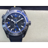 【OMEGA 】オメガ スーパーコピー シーマスター プラネットオーシャン マスタークロノメーターGMT ディープブラック 215.92.46.22.01.002【VS工場出品】