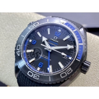 【OMEGA 】オメガ スーパーコピー シーマスター プラネットオーシャン マスタークロノメーターGMT ディープブラック 215.92.46.22.01.002【VS工場出品】