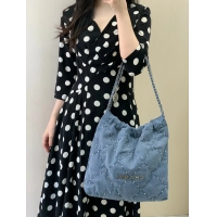 【CHANEL】シャネル スーパーコピー 24ss スモール トートバッグ デニムブルー（AS3260 B16649 NY101）